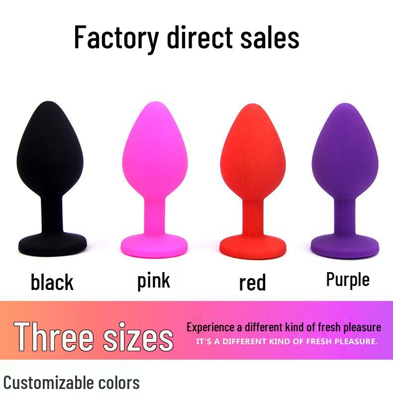 Heart-Shaped Silicone Anal Plug – Adult Erotic Toy & Dilator