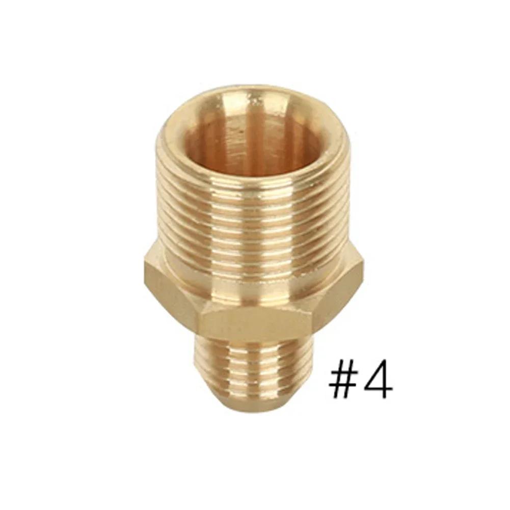 Brass 3/8" 1/4" M14 M18 M22 Thread Connector Male Female Adapter for High Pressure Washer Torch Transitional Joints Pipe Fitting