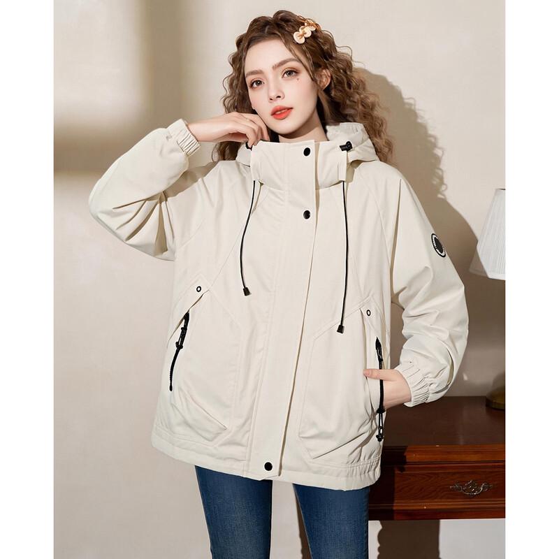 ET BOITE Women's Loose Fit Hooded Jacket