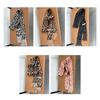 Vintage Leopards Print Tassels Scarf Soft Acrylic Neckerchief Warm Fashion Scarves for Women Warm Accessory