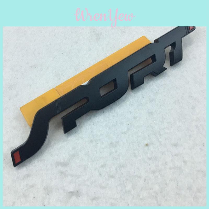 Luxurious Black Sport Emblem Trunk Badge Sticker For Ultimate Car Aesthetics
