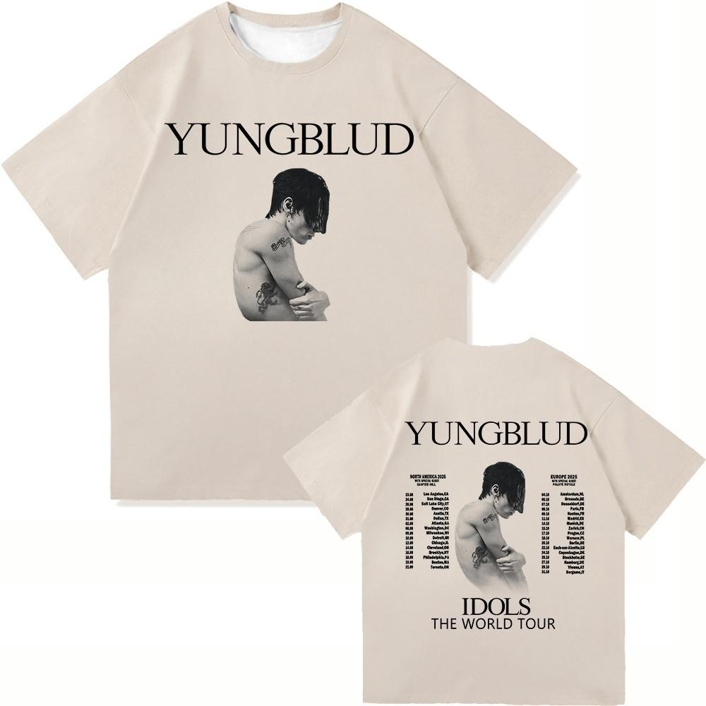 Yungblud Idols World Tour 2025 T Shirt New Fashion Men/Women Hip Hop Aesthetic Wings PUNK T-shirt Cool Tees Shirts