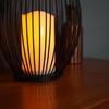 Black Iron Wire Tealight Candle Holder with LED for Living Room Decoration