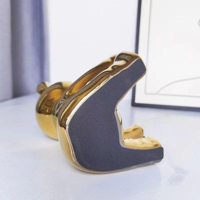 Skulptur Keramik Bunte Beschichtung Hase Aufbewahrungsbox Zuhause Wohnzimmer Aufbewahrungstablett Dekorative Statue Häschen Ornament