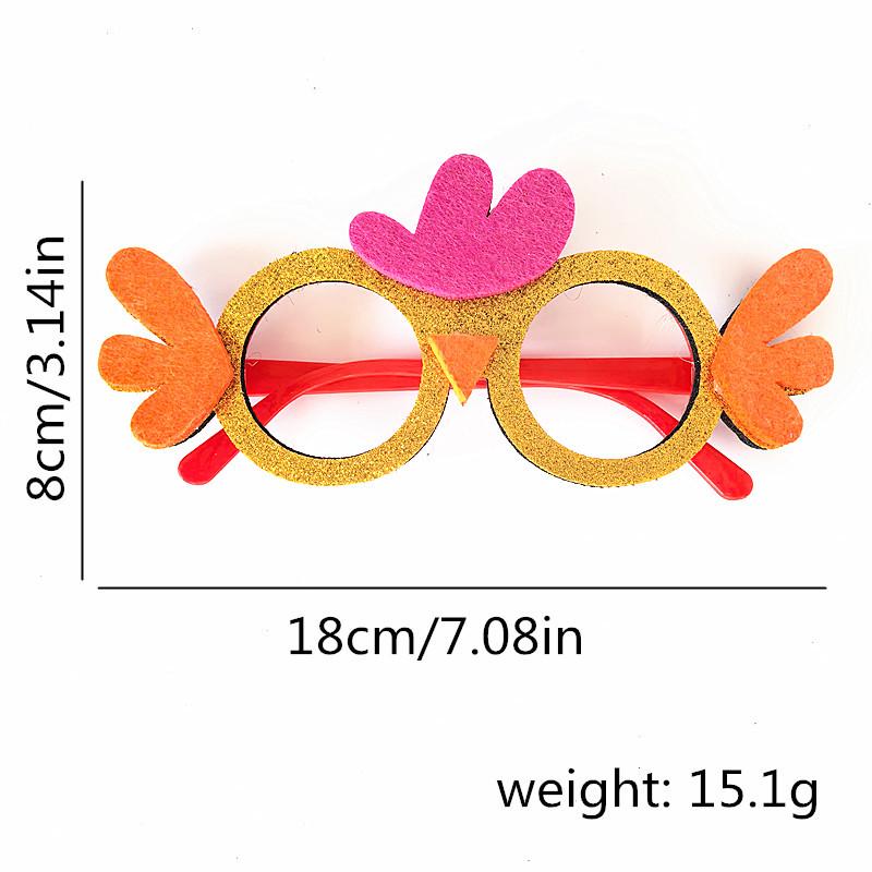 Easter Cartoon Glasses with Colorful Egg, Rabbit, Chick Designs for Adults and Kids - Perfect for Festival Parties