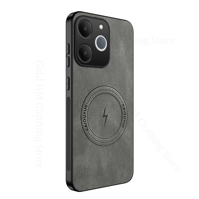 Skin Feel Leather Soft Silicone Shockproof Case For OPPO Realme Note 70T For Magsafe Wireless Charging Cover For Realme Narzo 80 Lite 4G Phone Cover