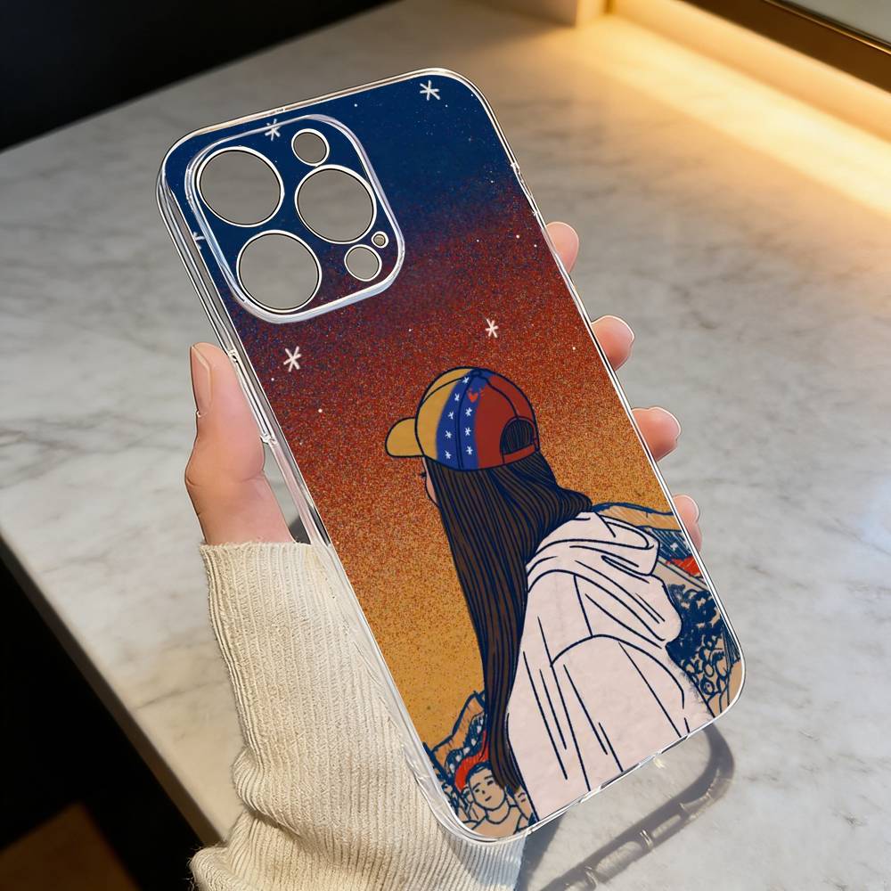 

Venezuela esthetic Art FLAG Phone Case Transparent Silicone Soft For iPhone 17 16 15 14 13 12 11 Mini Pro Max Plus iPhone16pro