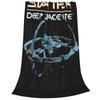 Stars Treks Deep Space Nine Flannel Blankets Station Logo Novelty Throw Blankets Bed Sofa Couch 150*125cm Plush Thin Quilt Warm