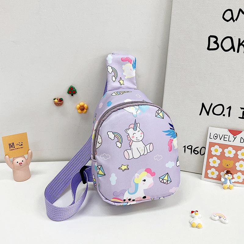 2025 new breast bag boys and girls crossbody small bag versatile small backpack cartoon dinosaur bag