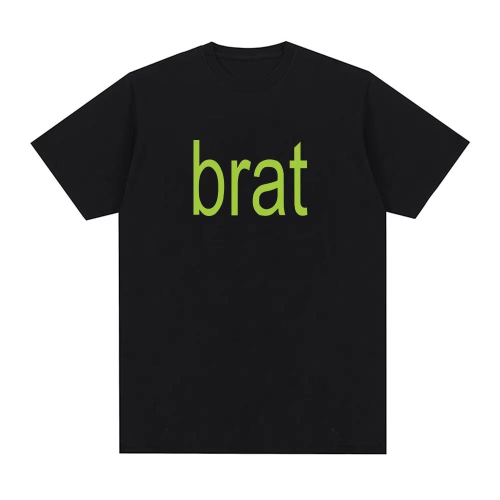Charli Xcx with Special Guest Shygirl T-Shirts Brat Album Vintage T shirt Men_Women Clothing Aesthetic Cotton T-shirt Streetwear S