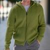 2025 New Men's Knitted Sweater Hooded Long Sleeve Knitted Sweater