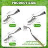5/6/7/8 Teeth Iron Gardening Hoe Weeding Rake Farm Tool Grasping Raking Loosening Soil Nail Rake Tool Artifact Harrow Farm Tool