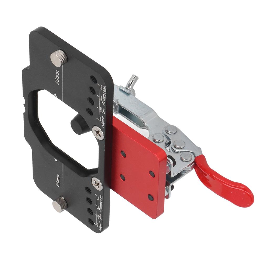 Scharnierbohrlehren-Set Aluminiumlegierung Schranktür Bohren Bohren Lochstanze Genaues Verriegeln Holzbearbeitung