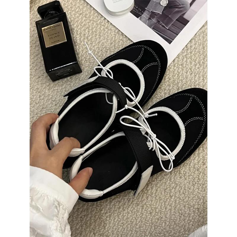 Fashion Mary Janes Women's shoes 2025 Summer New Sle Veo Faux Fur Soft Bot Single Ballet Flats Casual shoes