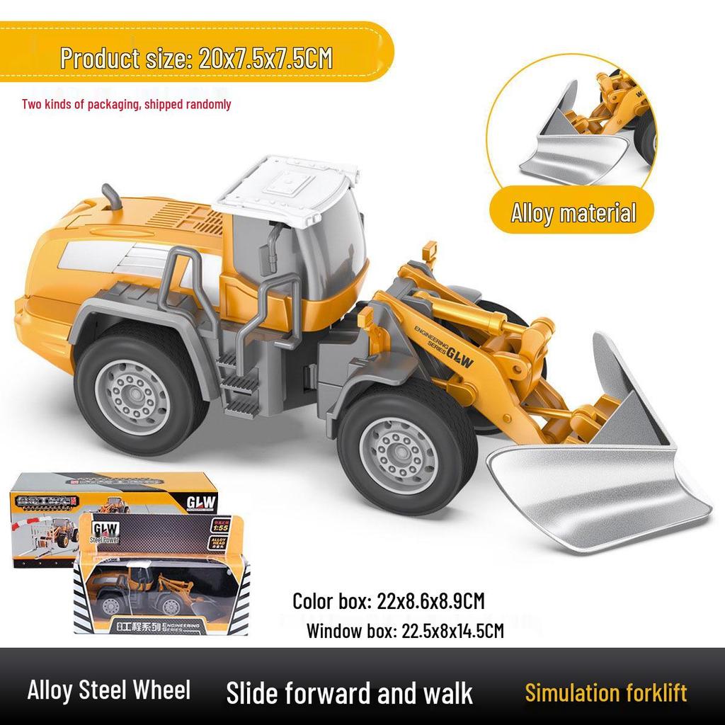 Free Shipping Children's Alloy Excavator & Crane Toy Set