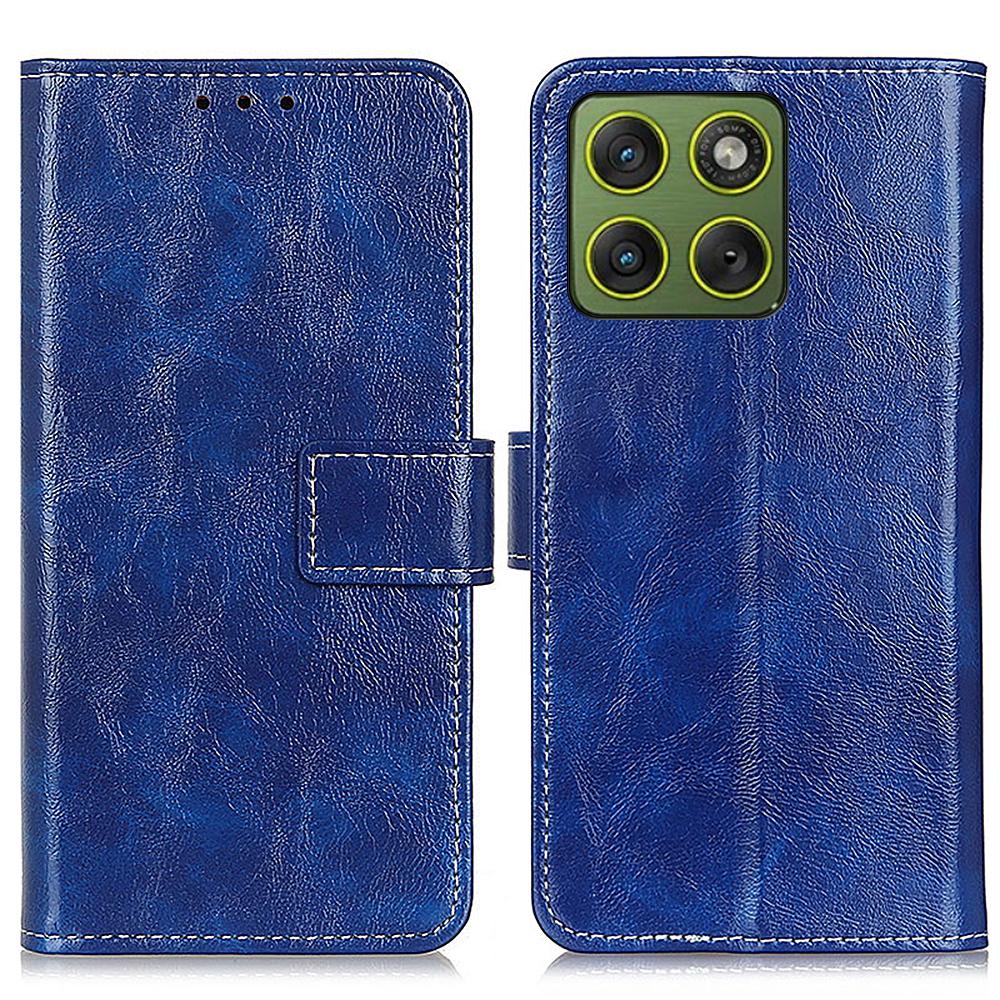 

For Motorola Edge 70 5G Case Wallet Leather Phone Cover Crazy Horse Texture