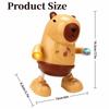Singing Dance Electric Capybara Toys with Music Lighting Left Right Dance Capybara Dancing Toy Swinging Hands Durable