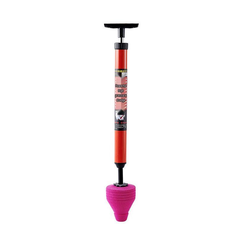 Household Leather Toilet Plunger: One-Shot Unclogging Tool with Suction Cup