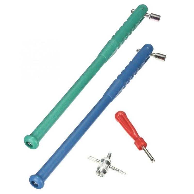 4 in 1 Tire Valve Stem Core Remover Repairing Tool Kit Universal Car Motorcycle Tyre Valve Installation Removal Tools