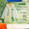 Cute Eva Kid Raincoat Waterproof Transparent Rain Coat Jacket Hooded Style Dinosaur Children Rain Poncho Outdoor Use