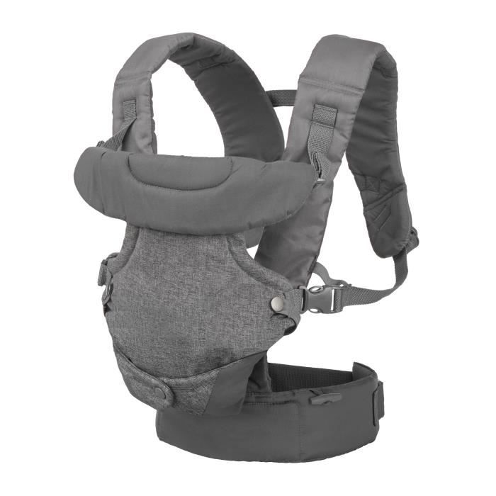 Porte bébé Flip ergonomique 4 en 1 gris - INFANTINO - Flip ergonomique 4 en 1 - Polyester - De 3,6 à 14,5 kg