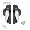 Rear Footrests with Mounting Screws Foldable Passenger Footpegs Long-Lasting