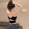 Summer Spicy Backless Camisole with Chest Pads: Bodycon Bandeau Top for Layering or Outerwear