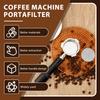 1 Pc Espresso Bottomless Portafilter with Filter Stainless Steel Bottomless Portafilter 51 MM Coffee Portafilter for Office Home