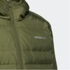 Adidas Neo Metallic 3-Stripes Sports Hooded Down Jacket Men Outerwear Olive H45270