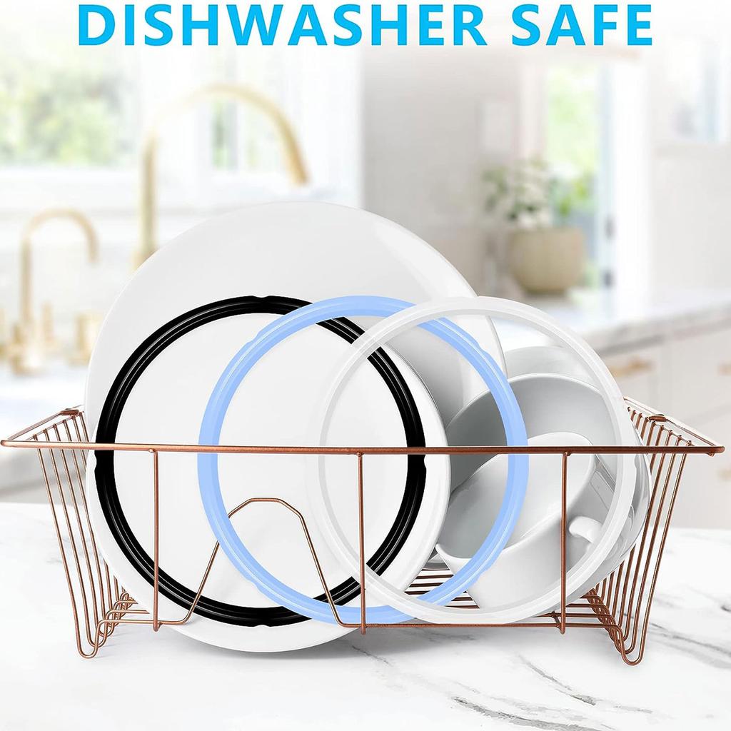 3 Pieces Efficient Silicone Seals Silicone Gasket Sealing Rings Kitchen Accessories Spare Part for 6QT Pressure Cookers