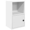 VidaXL Bibliothèque blanc 31x24x52 cm bois d'ingénierie, étagère à livres, support de rangement, support à livres, armoire 860319