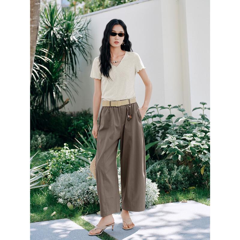 JUZI ANNACAU Damen Sommer Cropped Ballonhose