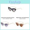 Cat Eye Sunglasses With Uv400 Protection For Fashionable Summer Outings