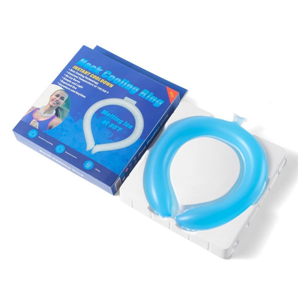 PCM Ice Neck Ring Summer Cooling Neckband Heatstroke Prevention Reusable 28℃ Natural Freeze No Condensation Long Lasting Cool