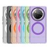 For Honor X9C Case Cover Honor X9C Capa Back Transparent Wireless Charging Annular Magnetic Matte Clear Fundas Huawei Honor X9C
