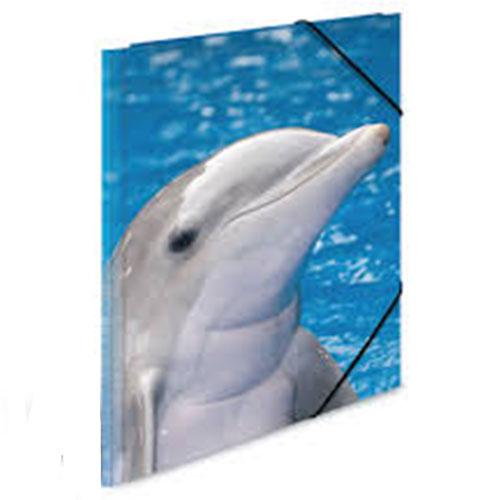 Herma Elasticated PP Folder A3 Animals (Dolphins)