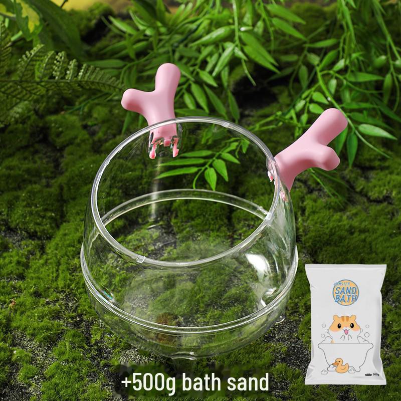 Baño y arena para hámster dos en uno