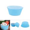 100PCS Mini Cupcake Liners Round Cake Baking Cups Muffin Cases Home Party Blue