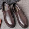 Fashion Men's Casual Business Shoes Genuine Leather Men Slip-on Loafers Mens Comfortable Driving Flats