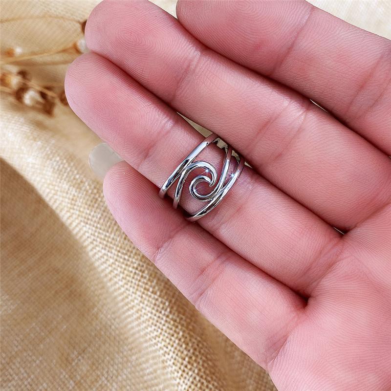 Huitan Fashion Color Wide Ring pentru femei Metal Style Simple versatile accesorii feminine pentru petrecere OL ring bijuterii la modă