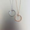 Nail Cool Style Minimalist Zircon Clavicle Necklace, Luxury Elegant