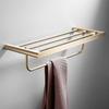 Golden Stainless Steel Double-Layer Towel Rack