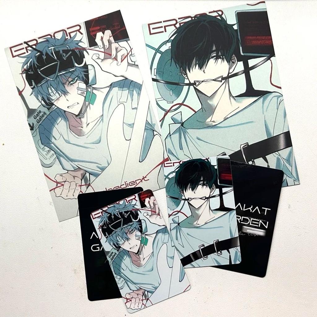 Alien Stage Anime 3 Zoll Till Ivan Kleine Karte Fotokarten für Mädchen Freunde Geschenk DIY Postkarte Lesezeichen Anime Zubehör 4 Stück/Set