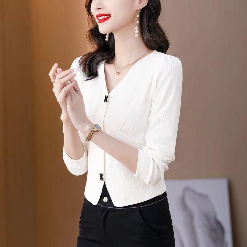 

Низ Футболка Женский Топ Короткий Осень Зима Внутренняя одежда Модный Уникальный Красивый Шикарный 5XL белый