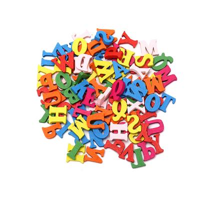 100Pcs/Set Colorful Wooden Numbers Letter For Children Learning Educational Toys