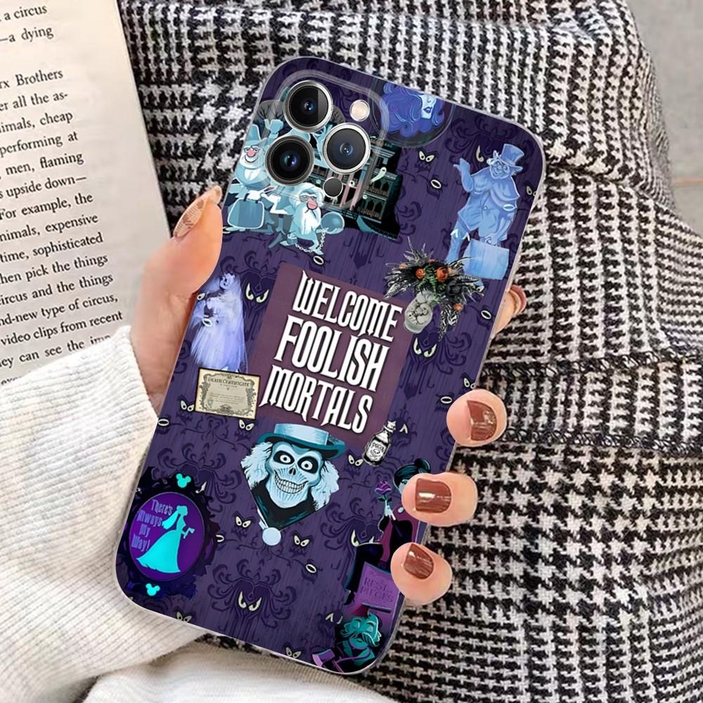 

H-Haunted Mansion Phone Case For iPhone 15 14 11 12 13 Mini Pro XS Max Cover 6 7 8 Plus X XR SE 2020 Funda Shell iPhone XS