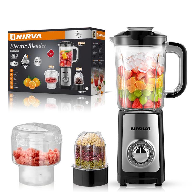 Cross 3-in-1 Stainless Steel Retro Blender & Food Processor Juicer Grinder Machine