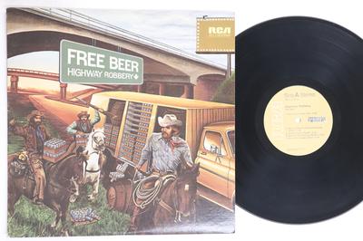 LP Record FREE BEER - Highway Robbery APL11733 RCA 1976 US Rock Used