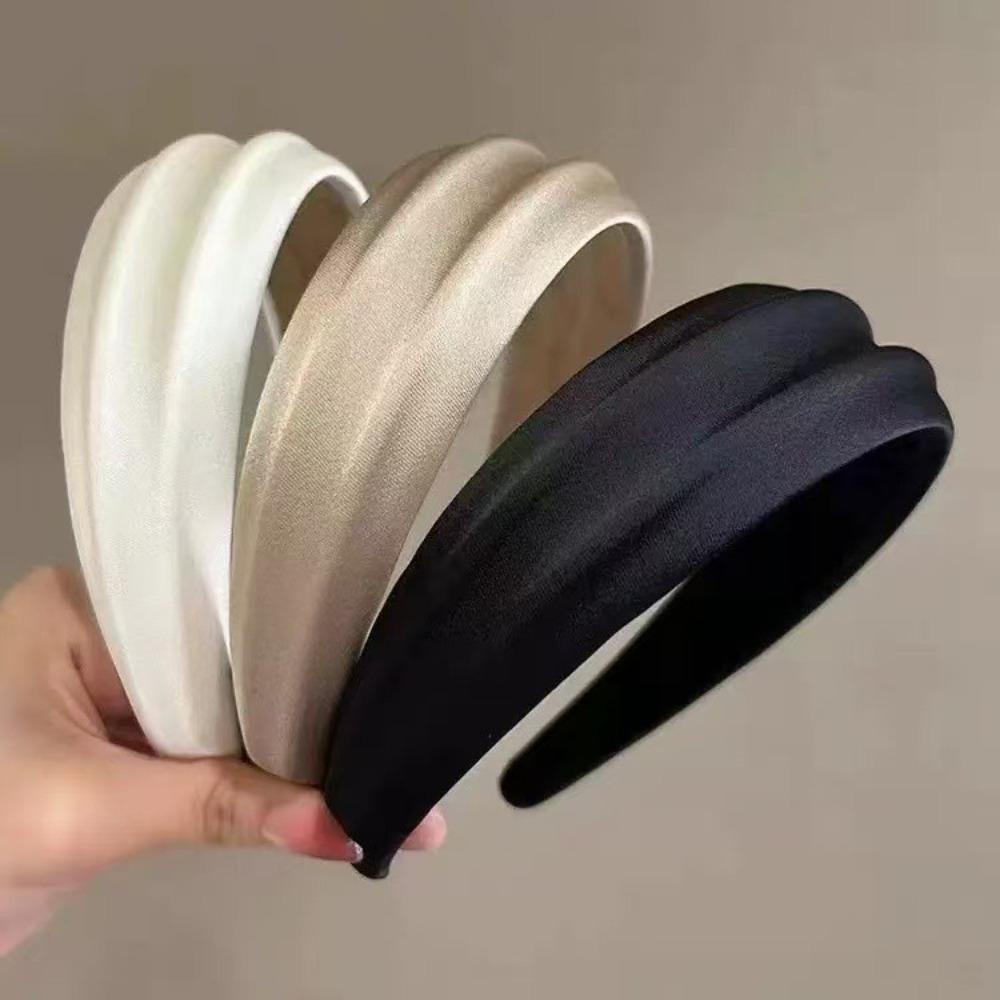 

Elegant High Cranium Headbands Washface Headbands Female Daily Party Press Hair Accessories хакі