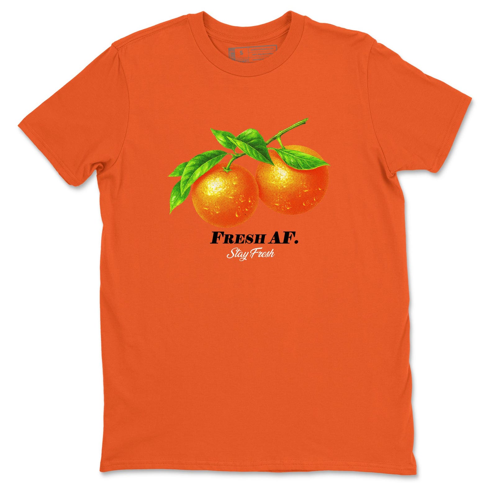 Fresh Orange graphic tee. Streetwear graphic T-Shirt. Matching 1s Shattered Backboard M